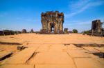 Ruins Of Phnom Bakheng Temple At Angkor Wat Complex Stock Photo