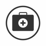 Linear First Aid Box Icon -  Iconic Design Stock Photo