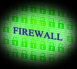 Firewall Security Means No Access And Encrypt Stock Photo