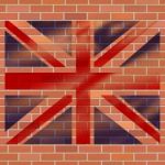 Union Jack Shows Great Britain And Abstract Stock Photo