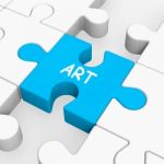 Art Puzzle Shows Arts Artistic Artist And Artwork
 Stock Photo