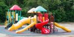 Colourful Playground Equipment Stock Photo