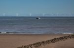 Colwyn Bay, Wales/uk - October 7 : Wind Turbines Off Shore At Co Stock Photo