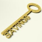 Savings Key Stock Photo