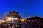 Deogyusan Mountains At Night In Winter,south Korea Stock Photo