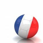 France Soccer Ball Isolated White Background Stock Photo