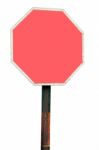 Blank Red Sign Stock Photo