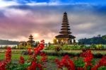 Pura Ulun Danu Bratan Temple In Bali, Indonesia Stock Photo