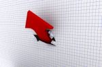 Growth Red Arrow Stock Photo