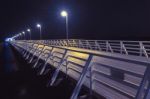 Shorncliffe Pier In The Evening Stock Photo