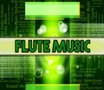 Flute Music Shows Sound Track And Acoustic Stock Photo