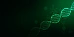 2d Render Of Dna Structure, Abstract Background Stock Photo