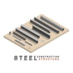 Many Shape Section Steel Isometric Stock Photo