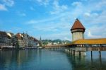 Chapel Bridge, Luzern, Switzerland Stock Photo