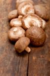 Shiitake Mushrooms Stock Photo