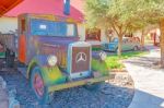 Rusty Vintage Car In Namibia Stock Photo