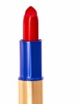 Lipstick On White Background Stock Photo