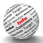 Info Sphere Definition Means Customer Service And Assistance Stock Photo