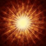 Brown Sun Background Means Shining Beams And Rays
 Stock Photo