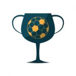 Soccer Champion Cup Sport Flat Design Icon  Illustration Stock Photo