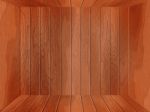 Empty Wooden Room Stock Photo