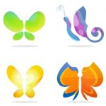 Colorful Butterflies Stock Photo