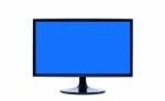 Blank Lcd Monitor Stock Photo