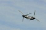 Chinook Hc2 Helicopter Displaying At Airbourne Stock Photo