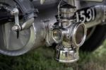 Rear Lamp Of A Vintage Rolls Royce Stock Photo