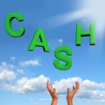 Catching Cash Stock Photo