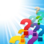 Question Marks Indicates Frequently Asked Questions And Asking Stock Photo