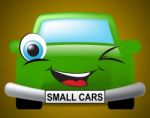 Small Cars Shows Compact Automobile Or Vehicle Stock Photo