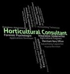 Horticultural Consultant Represents Word Farmed And Jobs Stock Photo