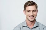 Handsome Smiling Guy Stock Photo