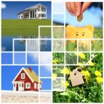 Buying Home Collage Stock Photo