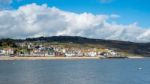 View Of Lyme Regis From The Harbour Entrance Stock Photo