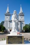 Church In Nakhon Phanom Thailand (wat-nak-bun-anna) Stock Photo