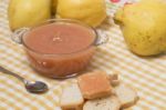 Traditional Quince Jam Stock Photo