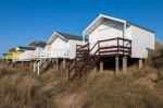 Beach Huts At Hunstanton Norfolk Stock Photo