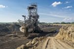 Coal Mining Machine - Mine Excavator Stock Photo