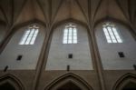 Interior View Of St James Church In Rothenburg Stock Photo