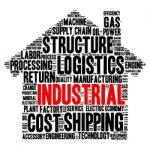 Conceptual Industrial Or Logistics Text Word Cloud Tagcloud Stock Photo