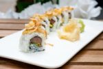 Japanese Sushi Rolls Maki Sushi Stock Photo