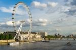 View Of The London Eye Stock Photo