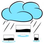 Cloud Computer Illustration Stock Photo