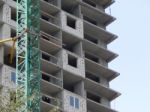 Construction Of A Residential Building In A Building Stock Photo