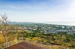 View Point Hua Hin City In The Morning Stock Photo