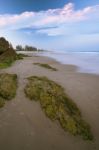 Burleigh Heads Beach During The Day Stock Photo