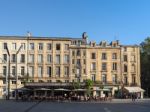 Drinking Coffee In The Shadow Of The Cathedral Of St Andrew In B Stock Photo