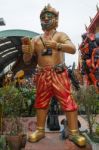 Hanuman Statue At Wat Ta Khian Temple, Nothaburi Province, Thail Stock Photo